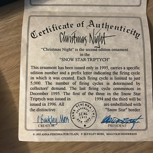 P. Buckley Moss ornamental art with display easel set of 2 - Picture 6 of 14